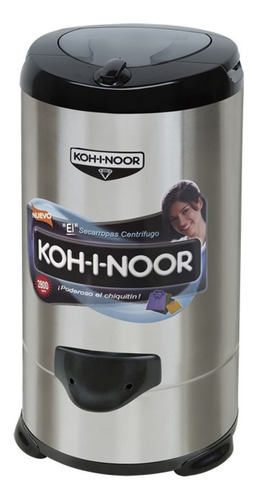 Secarropas centrífugo Koh-i-noor Acero Inoxidable A-655 eléctrico 5.5kg acero inoxidable 220V