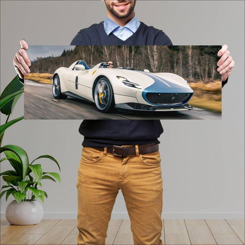 Cuadro 30x80cm Auto 2019 Ferrari Monza Sp2 Auto 716