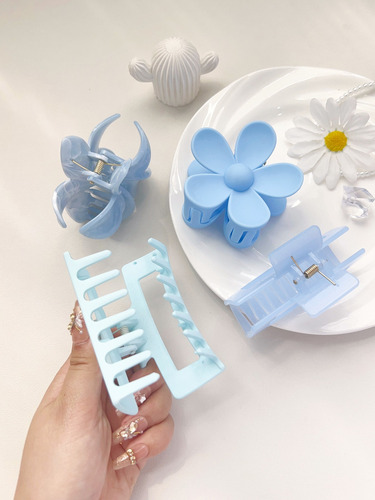 Juego De Pinzas Para El Cabello Garra Fuerte Para Mujer 4pc