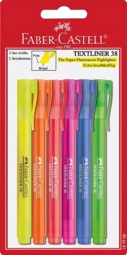 Faber-Castell Textliner 48 Refill – Paquete de 3 subrayadores , verde  neón : : Oficina y papelería