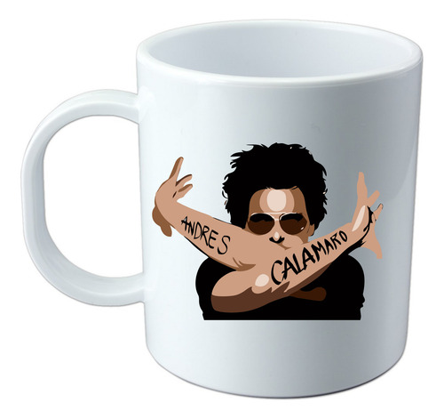Taza Plástica Sublimada Personalizada Andrés Calamaro