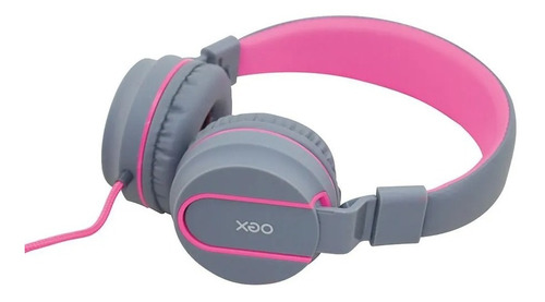 Fone Headset 1xp2 C/mic Hs106 Neon Cinza/rosa - Oex