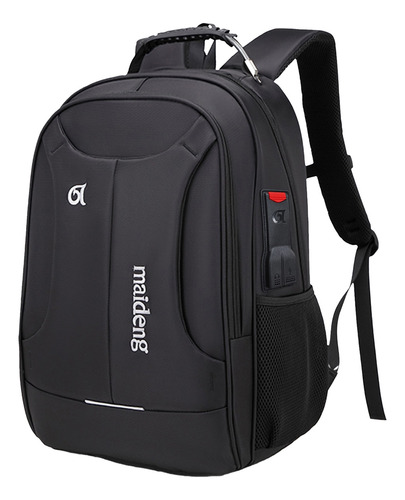 Mochila De Viaje 40l, Mochila Para Laptop Negro De 15,6,mochila De Trabajo Hombre  De Negocios Y Impermeable Con Interfaz Usb Y Bloqueo Antirrobo