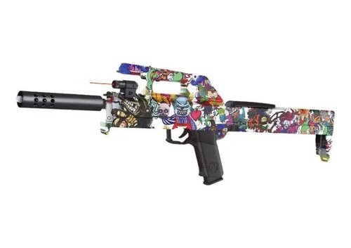 Pistola De Hidrogel Se Dobla Automática Fmg Rifle + Cammo