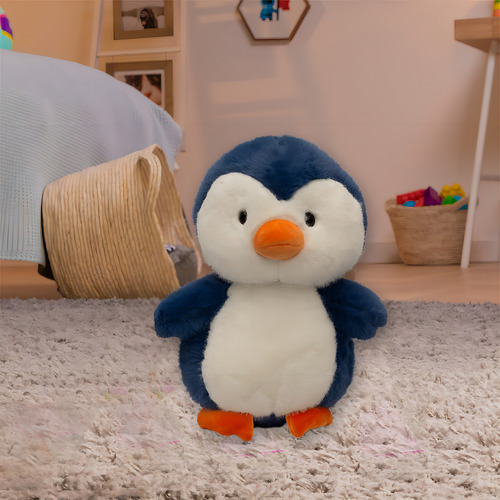Peluche Chico De Animales Ultra Suave Y Esponjoso Color Azul Oscuro