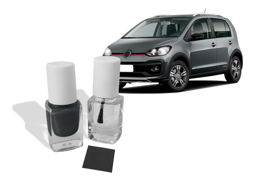 Tinta Tira Risco Automotiva Vw Up Cinza Platinum