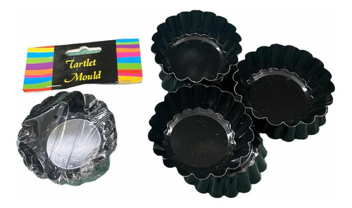 12 Moldes Capacillo Metal Reutilizables Cupcake Ponquesito