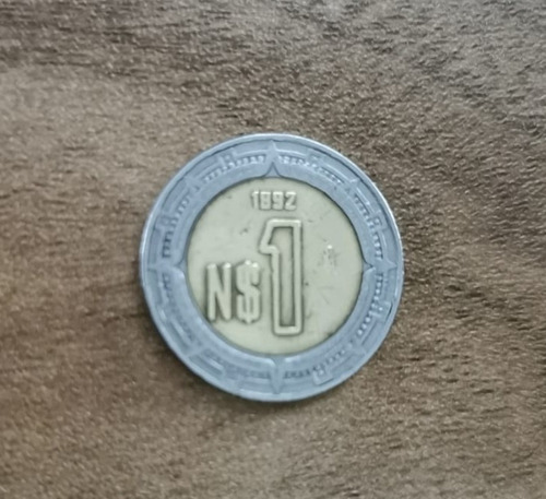 Moneda De 1 Peso Con Error De Acuñacion Troquel Desgastado