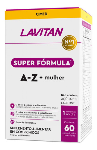 Lavitan 5g Multivitamínico Mulher 60 Comprimidos