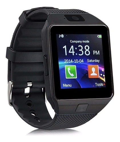 Reloj Inteligente Negro Podómetro Para iPhone Teléfono Andro