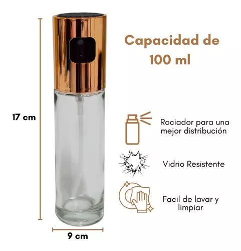 Dispensador Spray Rociador Vinagre Aceite Botella De Vidrio