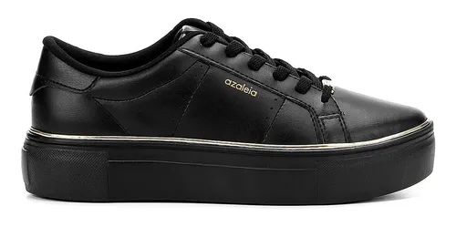Tenis preto hotsell feminino azaleia