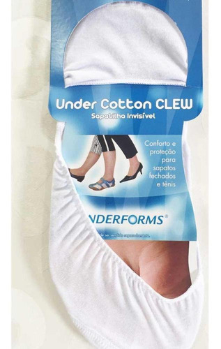 Underforms Cotton Clew Bra 37/38  Sapatilha Invisível