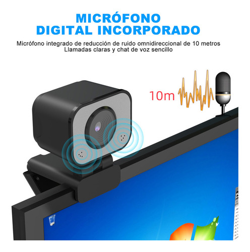 X Cámara Web Uhd 4k 60fps Usb Webcam Con