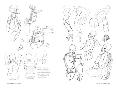 Como desenhar poses estilizadas e anatomia: como quebrar as formas