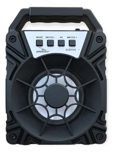 Caixa De Som Grasep D-s3143 Rádio Bluetooth