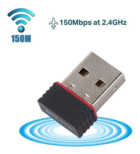 Receptor Usb Wifi 150 Mbps Inalambrico Usb 2.0
