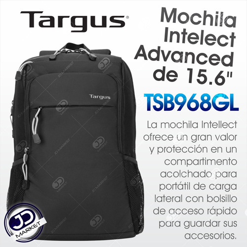 Imagen 2 de 9 de Morral Targus Tsb968 Intellect Advanced 15.6'' Diseño Ligero