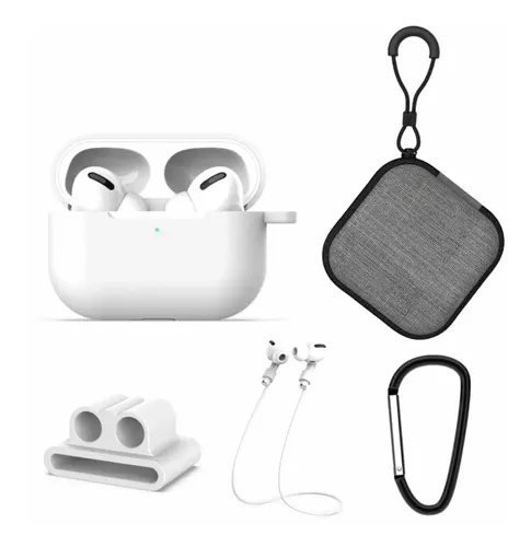 Case Estuche Funda Protector para Apple AirPods - Kit 5 En 1