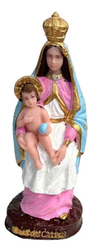Escultura Nossa Senhora Das Candeias 15 Cm Resina Cor Colorido