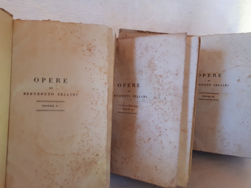 Opere Di Benvenuto Cellini 3 Vol Vita De Benvenuto Cel 1806