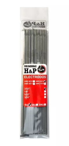 H AND P INDUSTRIAL SOLDADURAS Electrodo Soldadura 6013 3/32 Bolsa 1 Kilo  H&P