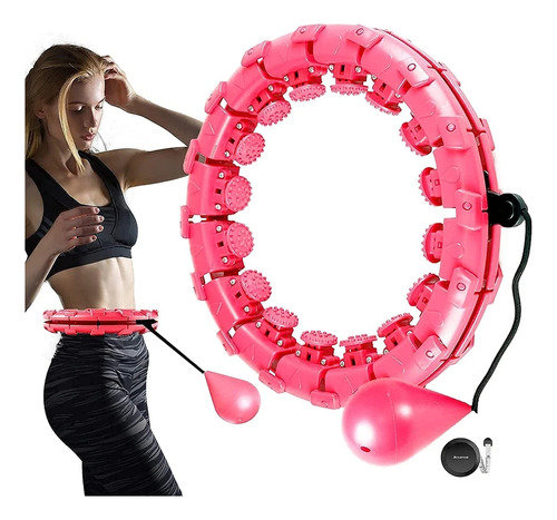 Aro Deportivo Con Peso Entrenador De Cintura Hula Hoop 01.