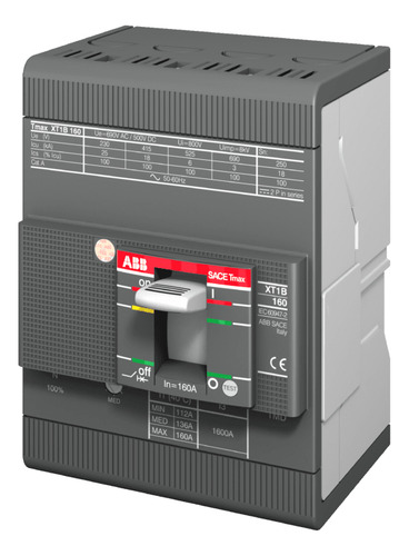 Interruptor Automatico Moldeado 4p 80a Xt1c 160 1sda067405r1
