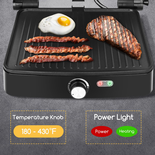 Sandwichera De 4 Rebanadas 1200 W Con Placas Antiadherentes