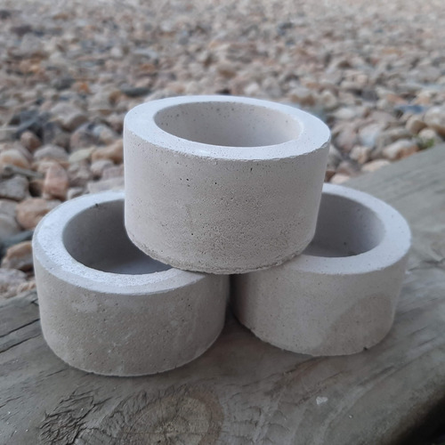 Mini Macetas Concreto Souvenir 30 Octogonales + 20circulares