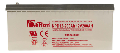 Batería Ciclo Profundo Netion 12v200ah