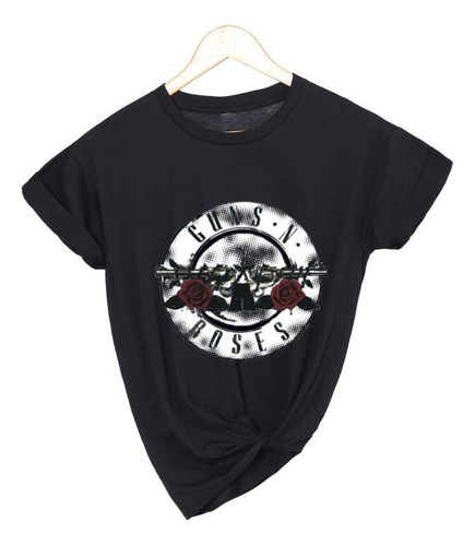 Hjb Guns And Roses Rock Band Camiseta Mujer Impresión De