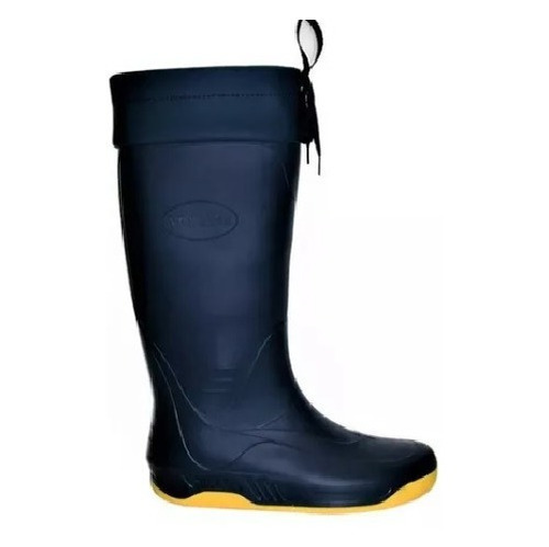 Botas De Lluvia Náutica Marine Calfor Pampeana Cuello Cordon