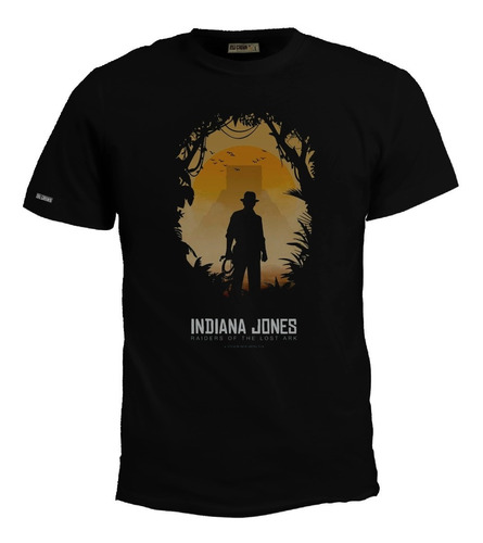 Camiseta Indiana Jones Fondo Piramide Poster Pelicula Bto