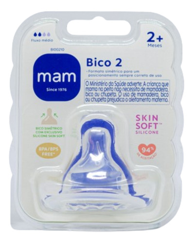 Bico De Mamadeira Mam Todos Tamanhos - Embalagem Unitária