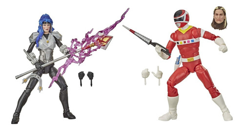 Pack 2 Action Figures Power Rangers - Red Ranger E Astronema
