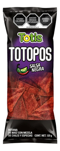 Totis Totopos Salsa Negra 120 Gr