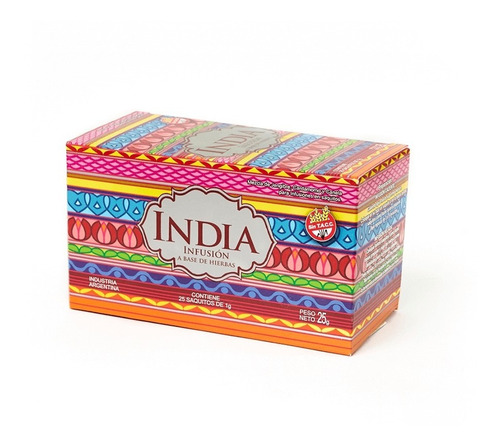 Imagen 2 de 3 de Té India (jengibre Cardamomo Canela) Hierbas Oasis Pack X 3