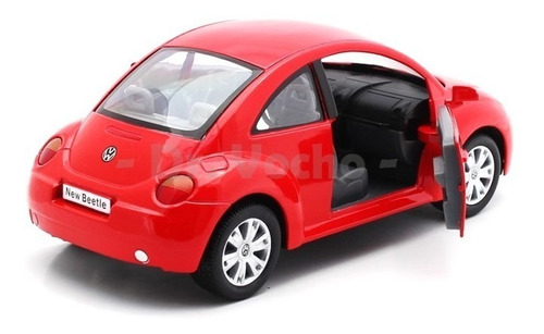Imagen 4 de 9 de Rojo Volkswagen New Beetle Escala 1:24 Colección
