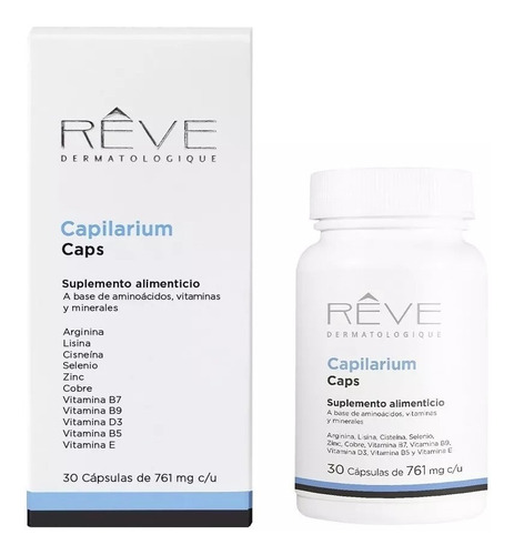 Reve Capilarium Capsulas Suplemento Alimenticio 30 Capsulas Sabor N/a