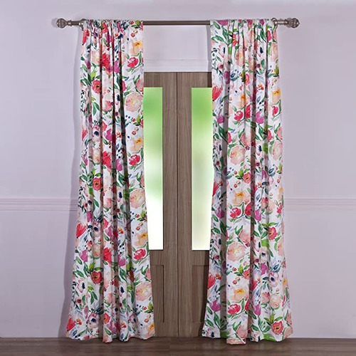 Bungalow Descalzo Blossom  Panel De Cortina  Pair, 42 In X