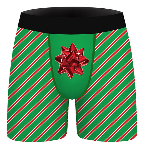 Calzoncillos Tipo Bóxer Para Hombre Con Estampado Navideño