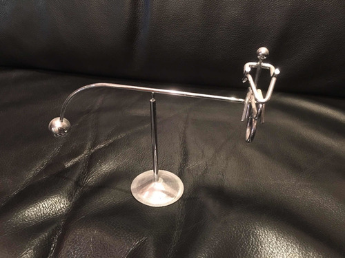 Anti Stress Figura Ciclista Cromado