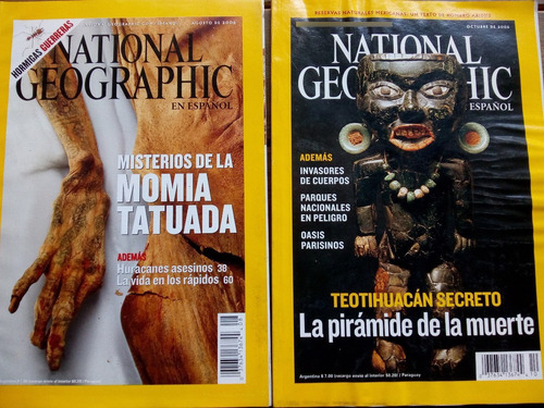 2 Revistas National Geographic Del 2006 (usado)