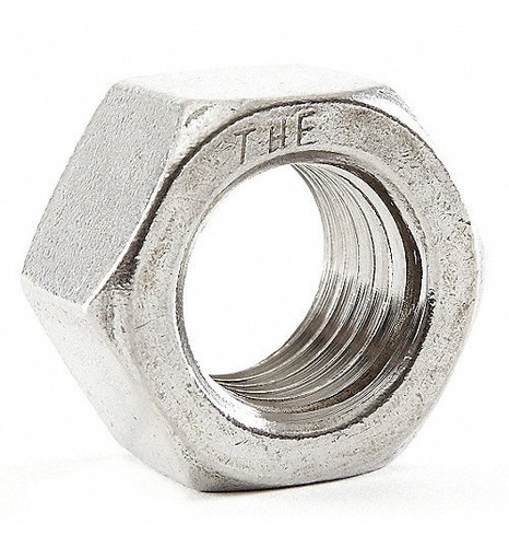 Tuerca Hex. 1/4 Fina // Acero Inoxidable // 50 Piezas