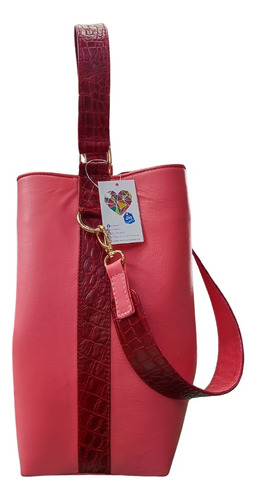 Costal Tipo Morral, Suave Piel De Borrego, Grande. Amarrte®