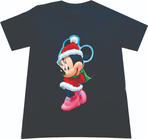 Camisetas Navideñas Minnie Mouse Vi Navidad Adultos Y Niños