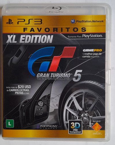 Gran Turismo 5 Xl Edition Favoritos Original Ps3 Físico Cd.
