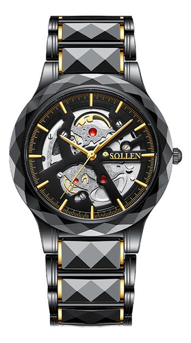 Reloj De Pulsera Sollen Classic Watches Skeleton & Business