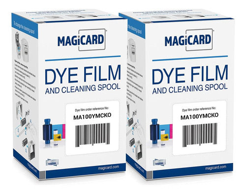 2 X Cinta De Color Magicard Ma100ymcko Ymcko 100 Impres...